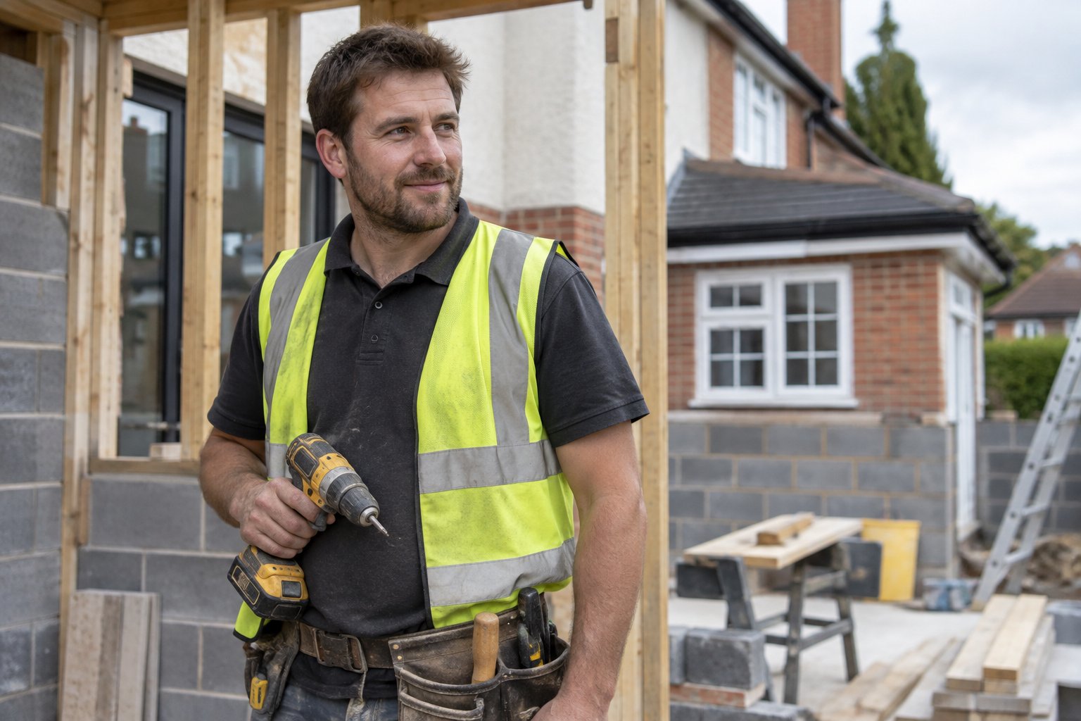 Portrait of the owner / craftsman on site