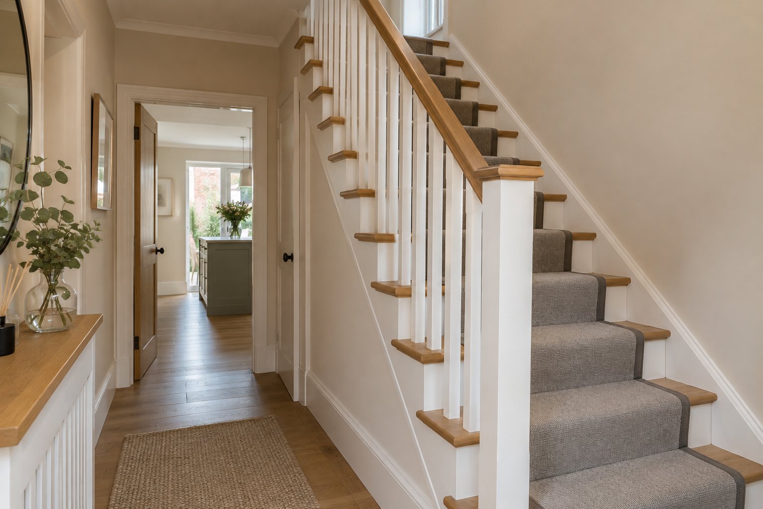 Oak staircase